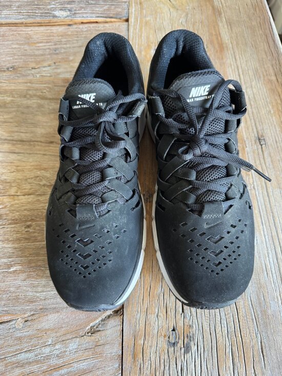 Nike Lunar Fingertrap TR Men’s Training Shoes Size 10.5 Black White - Like New